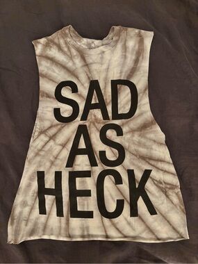 Emo Nite- SAD AS HECK size S